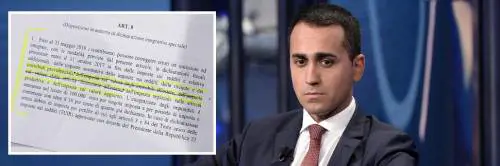 Di Maio: "Al Quirinale un testo manipolato". Ma Colle e Lega si tirano fuori