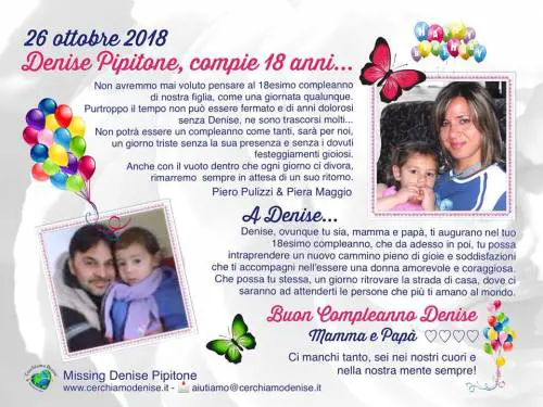 Oggi Denise Pipitone avrebbe 18 anni. I genitori: "Ti aspettiamo"