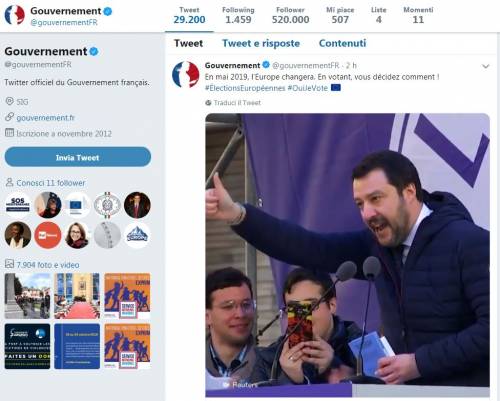 La Francia ha paura di Salvini: lo usa nello spot sulle europee