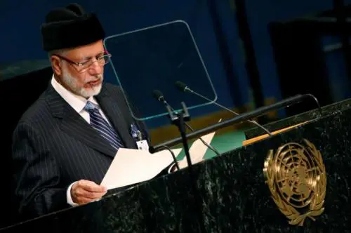Il ministro degli Esteri Yusuf bin Alawi bin Abdullah