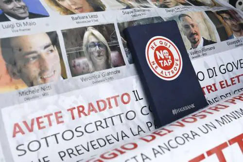 San Foca, protesta del comitato No Tap