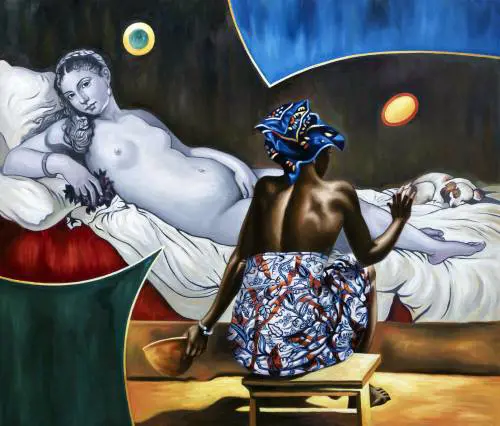 Collezionisti al The Mall per la fiera della pittura