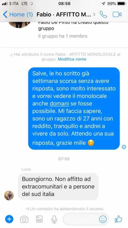 Milano, barese cerca casa. La risposta: "Non affitto a meridionali"