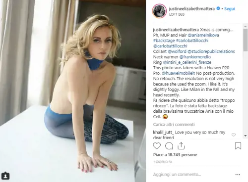 Foto presa da Instagram