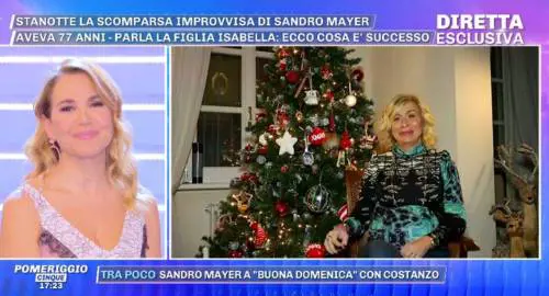 Morte di Sandro Mayer, la figlia rivela: "Papà non era malato"