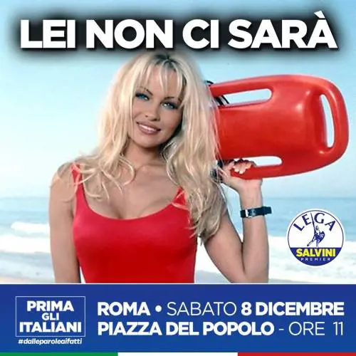 Pamela Anderson non molla su Salvini: "Odia perfino il cibo etnico"
