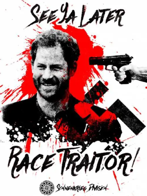 "Traditore della razza": il principe Harry nel mirino di terroristi neonazi