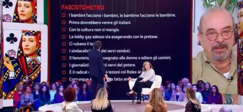 "Una cazz..", "Informati". Lo scontro tv tra Meloni e Vauro