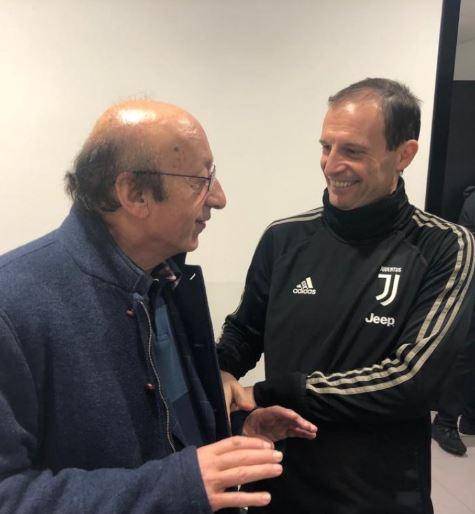 Juventus, Moggi in visita alla Continassa: e sui social è polemica