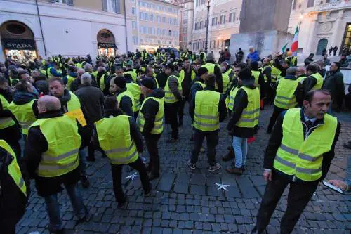La manifestazione degli Ncc a Roma