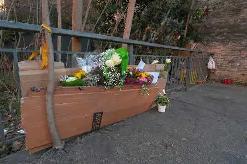 Roma, clochard travolto da un'auto pirata, la cagnetta resta a vegliarlo