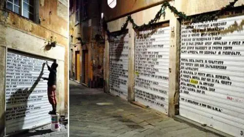 Poesie sui muri Il giudice: "Sono belle ma è reato"