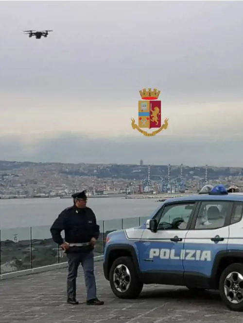 Campania, i controlli della Polfer con il drone