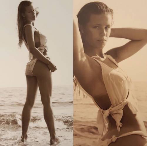 Michelle Hunziker, sexy già da ragazzina