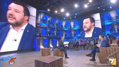 "Grazie a quota 100...", "Una minaccia": battibecco tra Salvini e Floris