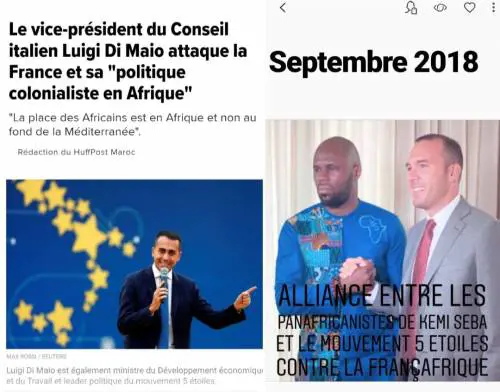 Il "sovranista" africano alleato del M5S: "Presto nuovi affondi contro Parigi"