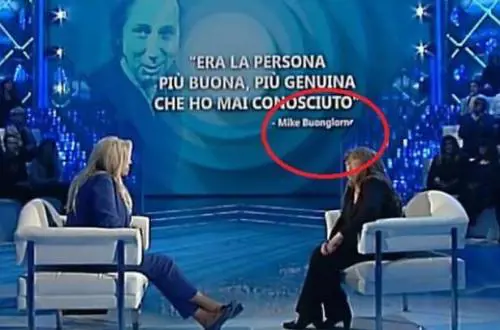 Gaffe a Domenica In, storpiato il cognome di Mike Bongiorno