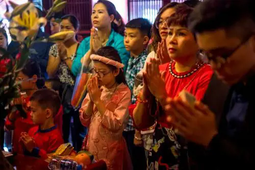 La festa per il capodanno in Vietnam