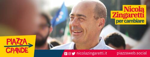 Zingaretti cancella il Pd dai manifesti per le primarie