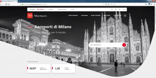 Milanairports.com, con un clic tutte le informazioni su Malpensa, Linate e le attrazioni di Milano e dintorni