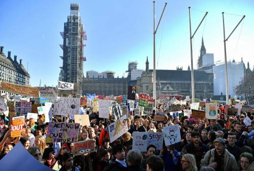 Londra, protesta sui cambiamenti climatici