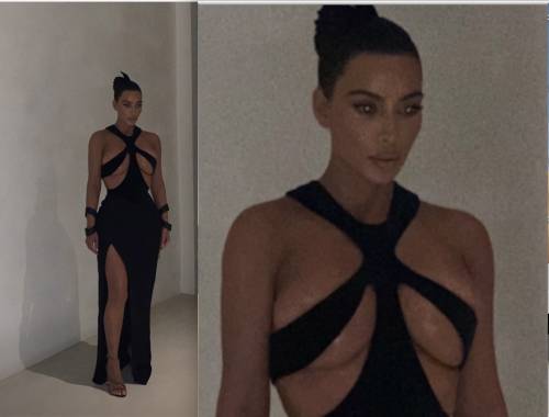 L'abito di Kim Kardashian fa discutere