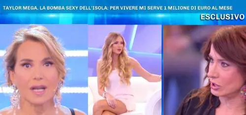 Taylor Mega attaccata da Vladimir Luxuria: "C'è chi non ha 1 milione di euro al mese'