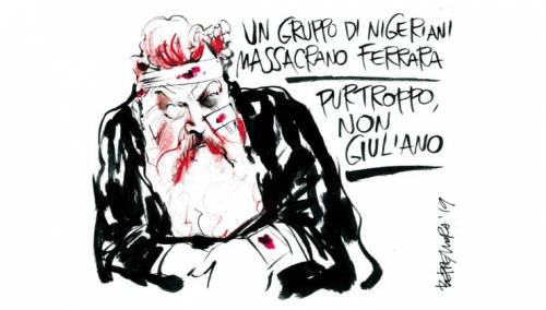 Il Fatto ci ricasca: dopo Bossi, vignetta choc su Giuliano Ferrara