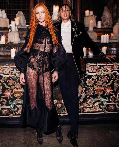 Ghali e Mariacarla Boscono, prima uscita pubblica