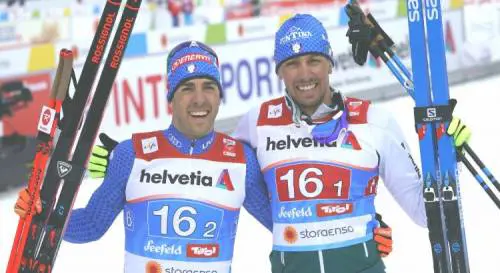 Sci di fondo, bronzo per Pellegrino-De Fabiani nel Team sprint a tecnica classica