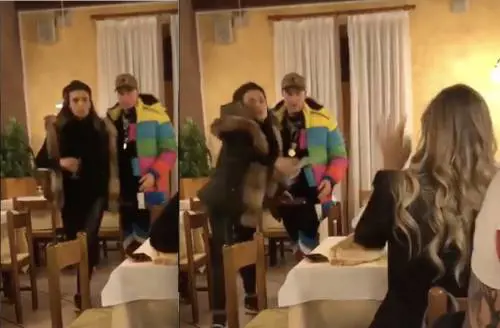 La “Bonas” di Bonolis aggredita dalla moglie di Francesco Facchinetti