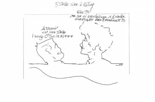 La vignetta del giorno - 5 Stelle come il rating