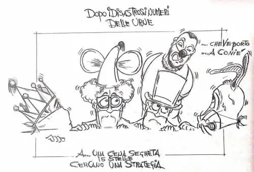 La vignetta del giorno - La cena segreta dei 5 Stelle