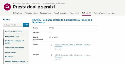 Reddito di cittadinanza, ecco il modulo per fare domanda