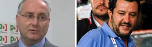 Salvini posta contro Pd e Ong e il sindaco lo insulta: "Ma sparati"