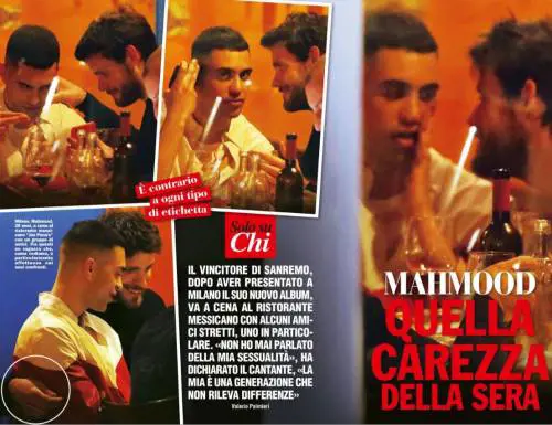 Mahmood, svelata l'identità del fidanzato. E arriva il bacio...