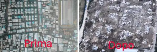 Le ruspe spianano la baraccopoli. Il ghetto dei migranti raso al suolo