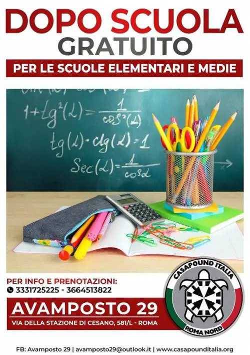 CasaPound e le ripetizioni gratis a bimbi italiani: è polemica