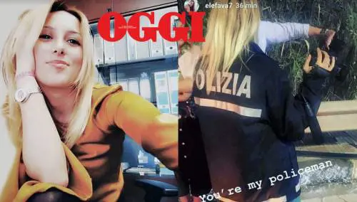 La fidanzata di Di Maio beccata con la divisa della polizia come Salvini