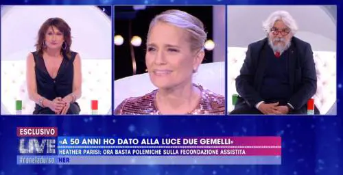 Heather Parisi attaccata per i gemelli avuti a 49 anni: "Mi chiamavano frocia"
