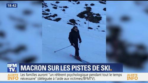 Macron come il Re Sole, a sciare mentre Parigi brucia