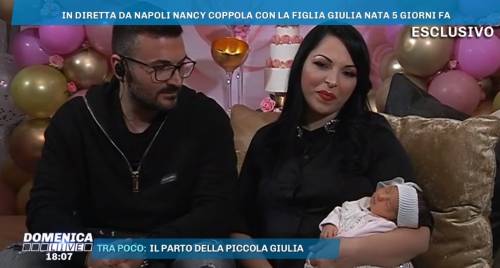Domenica Live, Nancy Coppola presenta la sua Giulia