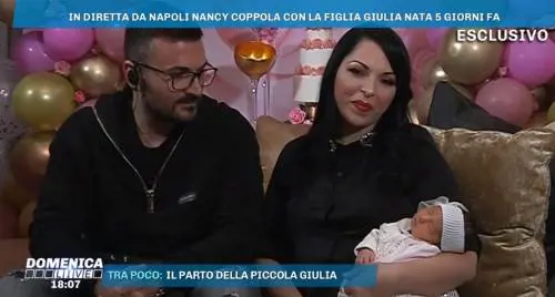 Domenica Live, Nancy Coppola presenta la sua Giulia