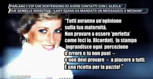 La rivelazione choc delle gemelle: "Lady D. ha mandato un messaggio a Meghan"