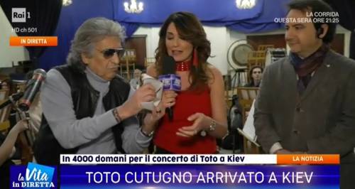 La Vita in Diretta, Toto Cutugno: "Il mio concerto a Kiev si farà"