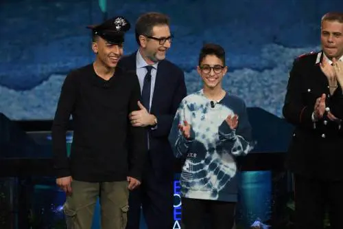 Ramy e Adam ospiti da Fazio: "Da grandi vogliamo fare i carabinieri"