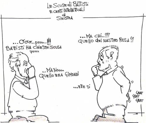 La vignetta del giorno: le scuse di Cesare Battisti