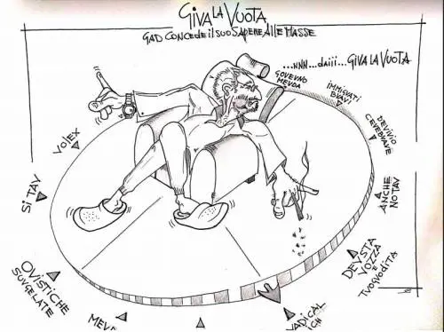 La vignetta del giorno - Lerner concede il suo sapere alle masse
