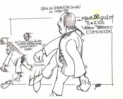 La vignetta del giorno: Gad Lerner, i rom e il rolex