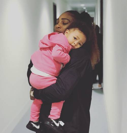 Serena Williams inseparabile dalla figlia